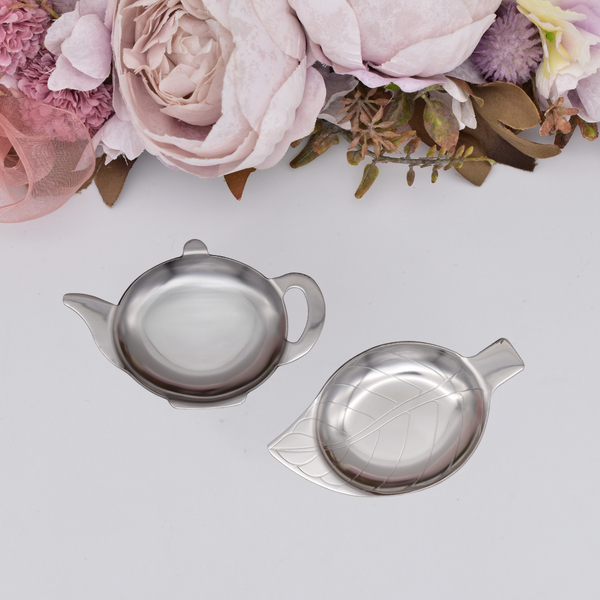 ステンレス製ティーバッグトレイ