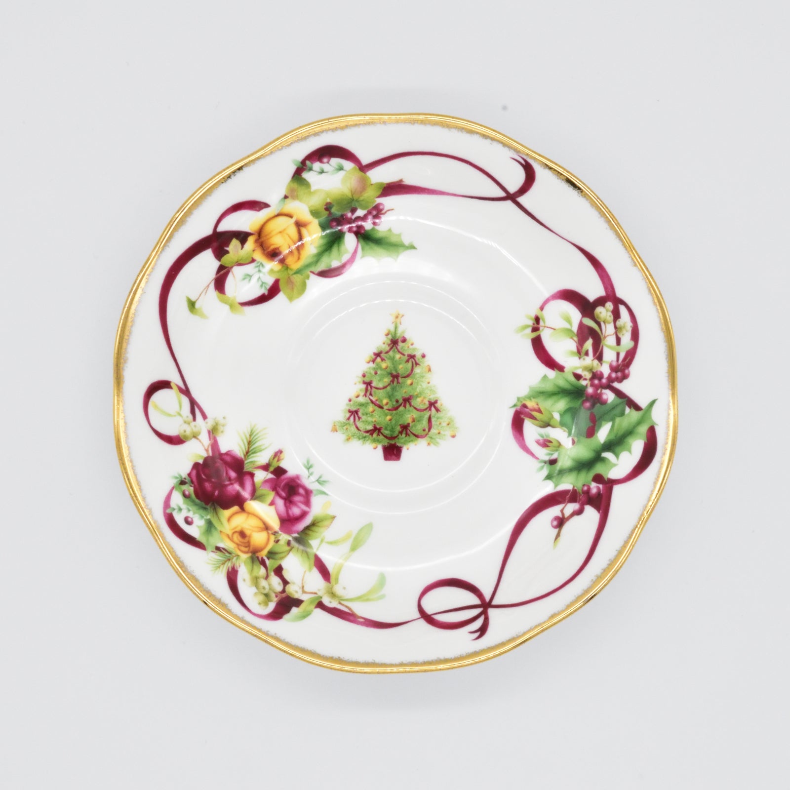 未使用　5ピース　ロイヤルアルバート　オールドカントリーローズ　クリスマスツリー オールドカントリーローズクリスマスツリー ロイヤルアルバート