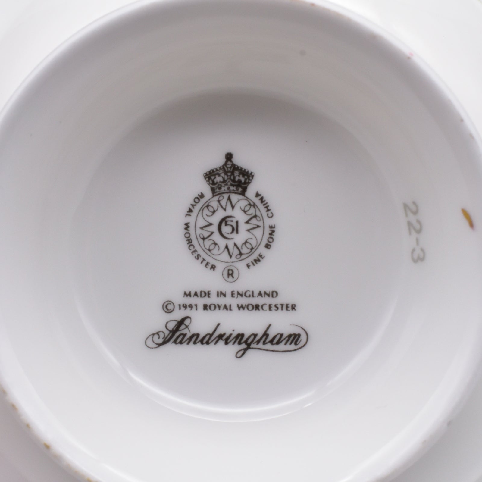 サンドリンガム カップ＆ソーサー – ロイヤルウースター専門店アイビス